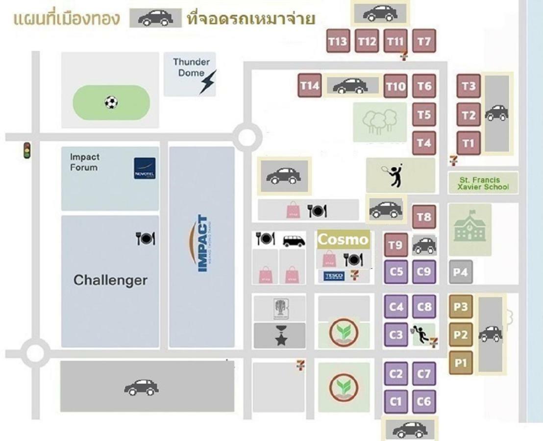 Popular Condo C4 Нонтабури Екстериор снимка